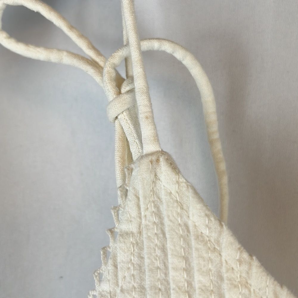 Free People Cotton Desert Days Mini Dress- White - Size M- NWT - Picture 7 of 7